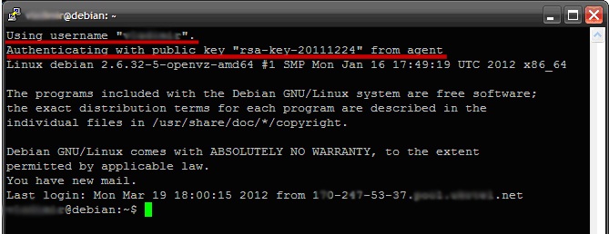 Безпарольная SSH авторизация